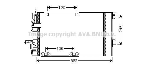 AVA QUALITY COOLING Конденсатор, кондиционер OLA5326D